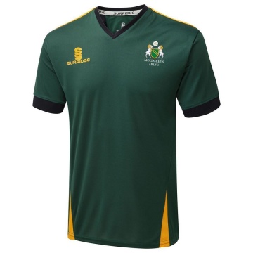 MOLDGREEN RUGBY CLUB BLADE T-SHIRT - BOTTLE/NAVY/AMBER