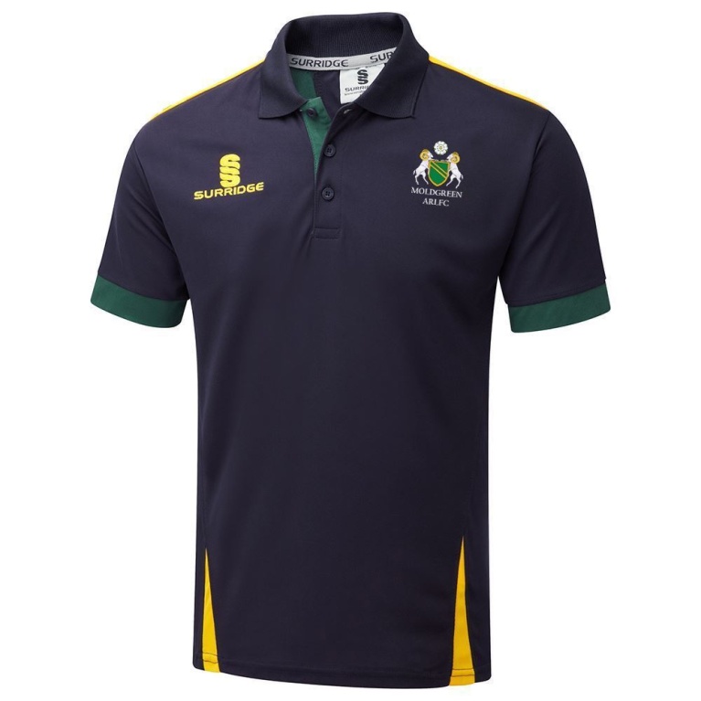 Moldgreen Rugby Club Blade Polo - Navy/Bottle/Amber